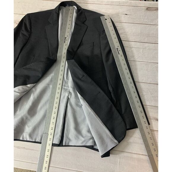 Brooks Brothers Explorer Fitzgerald Fit Mens 44R Blazer Sport Coat Jacket Gray - Picture 12 of 16